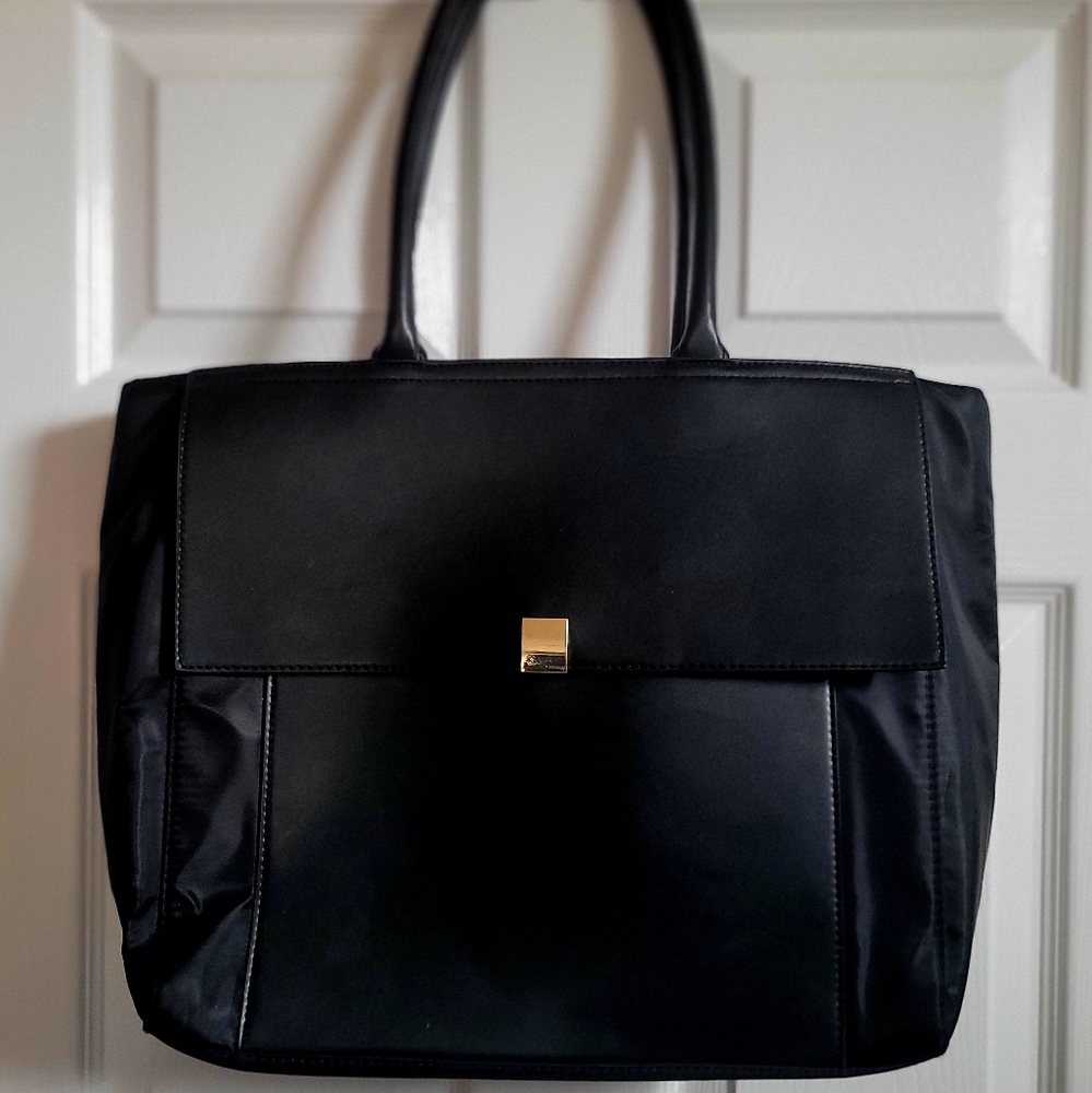 A New Day Lg. Blk. Laptop Tote